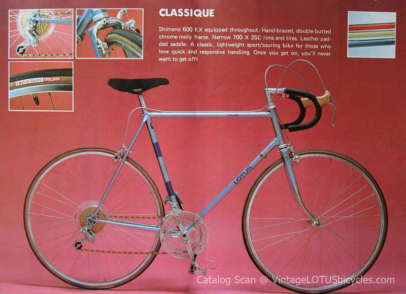 1981 Lotus Classique Catalog Page