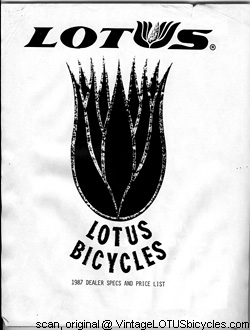 1987 Lotus Cover Page