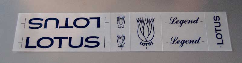 7-Decal Set for 1980-82 Lotus